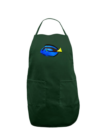 Blue Tang Fish Dark Adult Apron-Bib Apron-TooLoud-Hunter-One-Size-Davson Sales