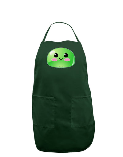 Cute RPG Slime - Green Dark Adult Apron by TooLoud-Bib Apron-TooLoud-Hunter-One-Size-Davson Sales