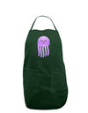 Cute Jellyfish Dark Adult Apron by TooLoud-Bib Apron-TooLoud-Hunter-One-Size-Davson Sales