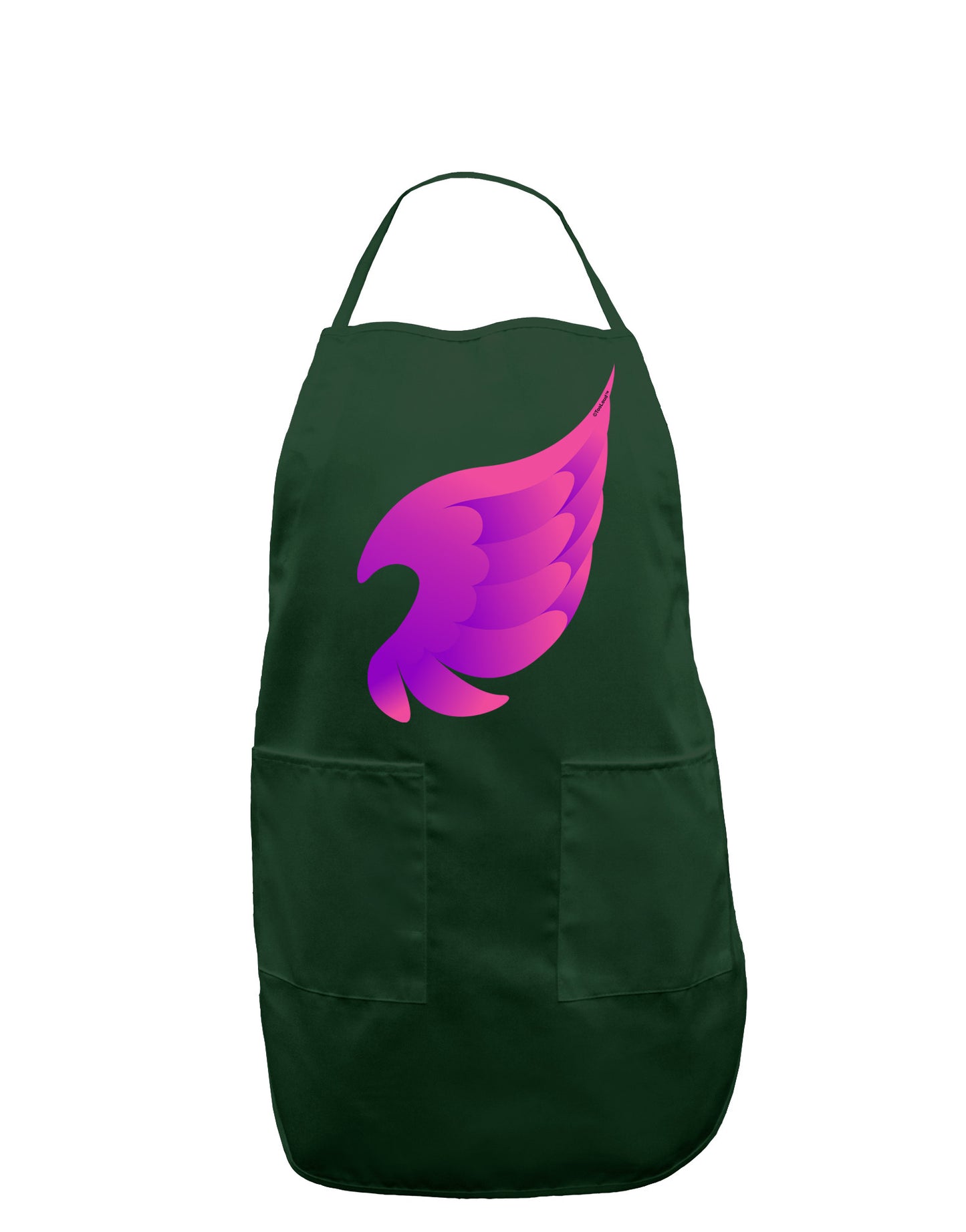 Cute Single Angel Wing Dark Adult Apron-Bib Apron-TooLoud-Hunter-One-Size-Davson Sales