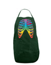 Rainbow Skeleton Ribcage with Heart Dark Adult Apron-Bib Apron-TooLoud-Hunter-One-Size-Davson Sales