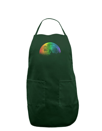 Rainbow Moon Dark Adult Apron-Bib Apron-TooLoud-Hunter-One-Size-Davson Sales