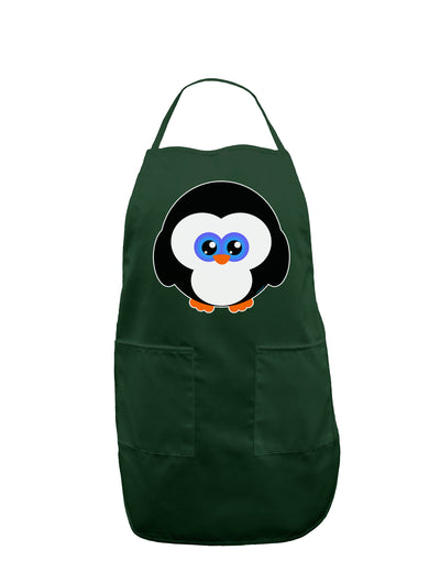 Cute Penguin Christmas Dark Adult Apron-Bib Apron-TooLoud-Hunter-One-Size-Davson Sales