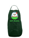 Happy Huladays Christmas Penguin - Red and Green Dark Adult Apron-Bib Apron-TooLoud-Hunter-One-Size-Davson Sales