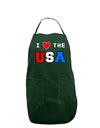 I Love Heart the USA Dark Adult Apron-Bib Apron-TooLoud-Hunter-One-Size-Davson Sales