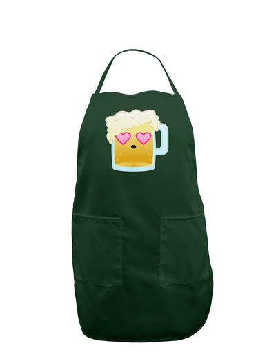 Cute Infatuated Beer Dark Adult Apron by TooLoud-Bib Apron-TooLoud-Hunter-One-Size-Davson Sales