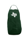 Texas - United States Shape Dark Adult Apron by TooLoud-Bib Apron-TooLoud-Hunter-One-Size-Davson Sales