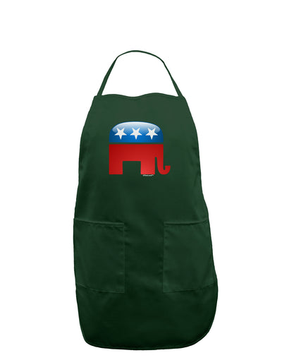 Republican Bubble Symbol Dark Adult Apron-Bib Apron-TooLoud-Hunter-One-Size-Davson Sales