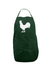 Rooster Silhouette Design Dark Adult Apron-Bib Apron-TooLoud-Hunter-One-Size-Davson Sales