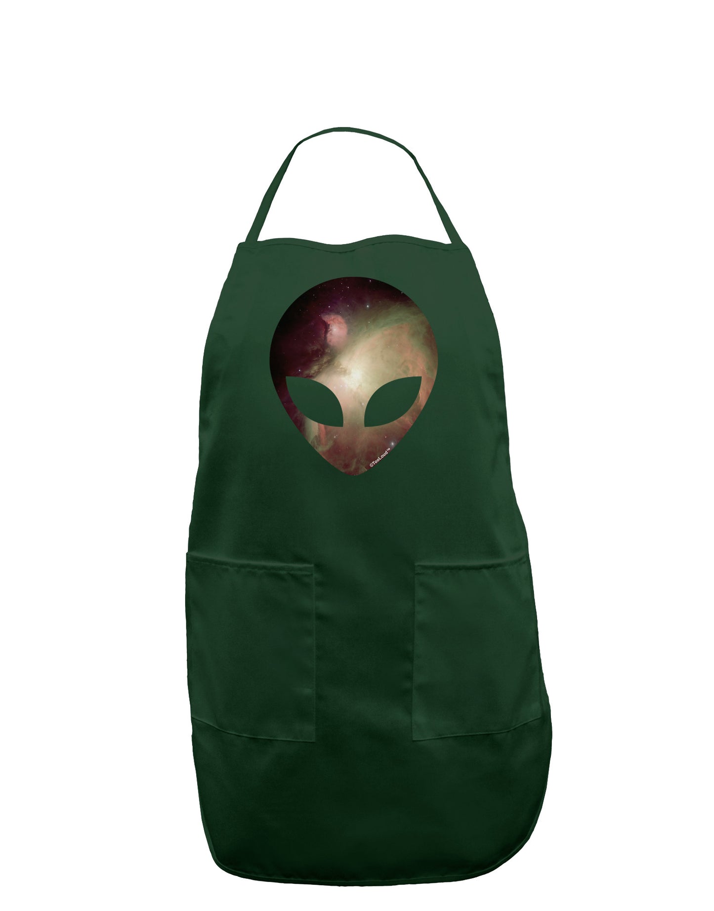 Extraterrestrial Face - Space #2 Dark Adult Apron by TooLoud-Bib Apron-TooLoud-Hunter-One-Size-Davson Sales