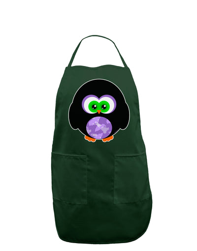 Cute Owl Halloween Dark Adult Apron-Bib Apron-TooLoud-Hunter-One-Size-Davson Sales