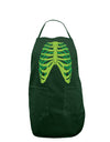 Human Green Skeleton Bones Ribcage Dark Adult Apron-Bib Apron-TooLoud-Hunter-One-Size-Davson Sales