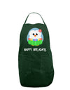 Happy Huladays Holiday Penguin - Christmas Dark Adult Apron-Bib Apron-TooLoud-Hunter-One-Size-Davson Sales