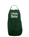 I Heart My Sister - Autism Awareness Dark Adult Apron by TooLoud-Bib Apron-TooLoud-Hunter-One-Size-Davson Sales