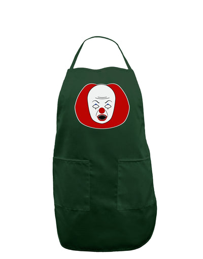 Scary Face Clown - Halloween Dark Adult Apron-Bib Apron-TooLoud-Hunter-One-Size-Davson Sales