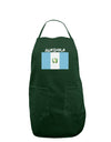 Guatamelan Flag Design Dark Adult Apron by TooLoud-Bib Apron-TooLoud-Hunter-One-Size-Davson Sales