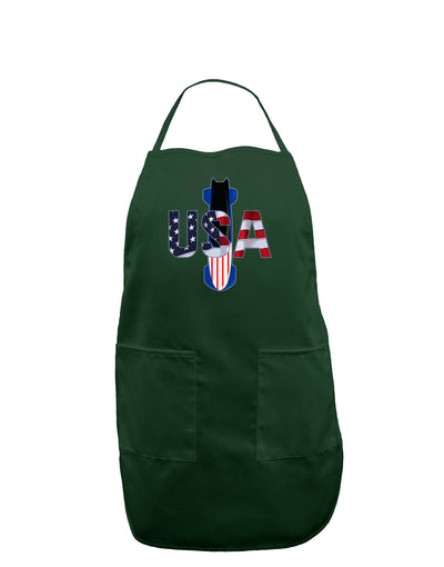 USA Bobsled Dark Adult Apron by TooLoud-Bib Apron-TooLoud-Hunter-One-Size-Davson Sales