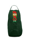 Cute Christmas Elf Girl Dark Adult Apron-Bib Apron-TooLoud-Hunter-One-Size-Davson Sales