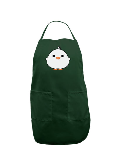 Cute Little Chick - White Dark Adult Apron by TooLoud-Bib Apron-TooLoud-Hunter-One-Size-Davson Sales