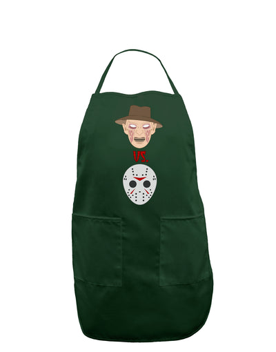 Scary Face Versus Scary Face - Halloween Dark Adult Apron-Bib Apron-TooLoud-Hunter-One-Size-Davson Sales