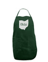 Ohio - United States Shape Dark Adult Apron by TooLoud-Bib Apron-TooLoud-Hunter-One-Size-Davson Sales