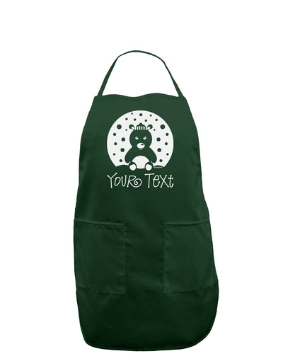 Personalized Matching Polar Bear Family Design - Your Text Dark Adult Apron-Bib Apron-TooLoud-Hunter-One-Size-Davson Sales