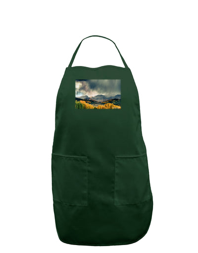 Colorado Mountain Scene Photo Dark Adult Apron-Bib Apron-TooLoud-Hunter-One-Size-Davson Sales