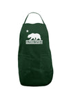 California Republic Design - Cali Bear Dark Adult Apron by TooLoud-Bib Apron-TooLoud-Hunter-One-Size-Davson Sales