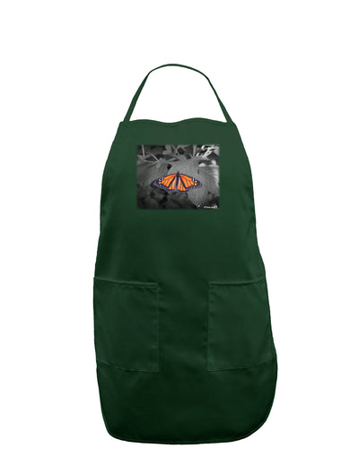 Monarch Butterfly Photo Dark Adult Apron-Bib Apron-TooLoud-Hunter-One-Size-Davson Sales