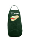 I Love Burritos - Funny Food Dark Adult Apron-Bib Apron-TooLoud-Hunter-One-Size-Davson Sales