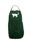 Cat Silhouette Design Dark Adult Apron by TooLoud-Bib Apron-TooLoud-Hunter-One-Size-Davson Sales