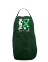 Hope for a Cure - Light Green Ribbon Celiac Disease - Flowers Dark Adult Apron-Bib Apron-TooLoud-Hunter-One-Size-Davson Sales