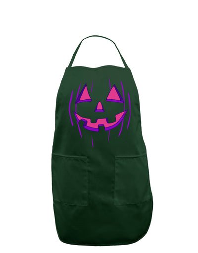 Halloween Glow Smiling Jack O Lantern Dark Adult Apron-Bib Apron-TooLoud-Hunter-One-Size-Davson Sales