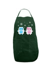 Cute Abominable Snowman Yeti Couple - Christmas Dark Adult Apron-Bib Apron-TooLoud-Hunter-One-Size-Davson Sales