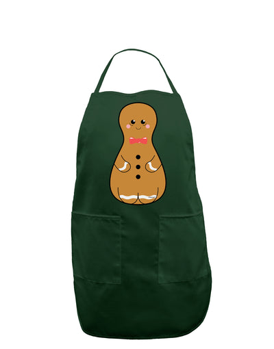 Cute Gingerbread Matryoshka Nesting Doll - Christmas Dark Adult Apron-Bib Apron-TooLoud-Hunter-One-Size-Davson Sales