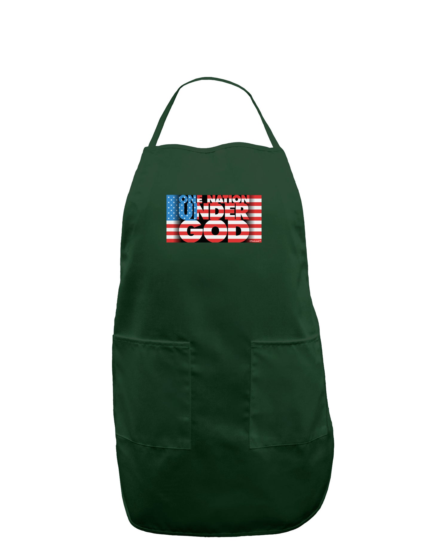 One Nation Under God Dark Adult Apron-Bib Apron-TooLoud-Hunter-One-Size-Davson Sales