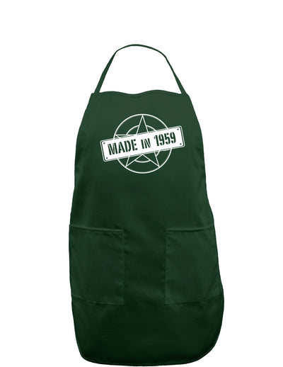 TooLoud 60th Birthday Gift Made in 1959 Dark Adult Apron-Bib Apron-TooLoud-Hunter-One-Size-Davson Sales