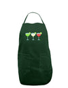 Margaritas - Mexican Flag Colors - Cinco de Mayo Dark Adult Apron by TooLoud-Bib Apron-TooLoud-Hunter-One-Size-Davson Sales