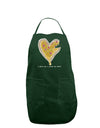 TooLoud I gave you a Pizza my Heart Dark Dark Adult Apron-Bib Apron-TooLoud-Hunter-One-Size-Davson Sales