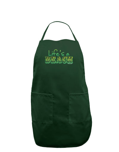 Lifes a Beach Color Dark Adult Apron by TooLoud-Bib Apron-TooLoud-Hunter-One-Size-Davson Sales