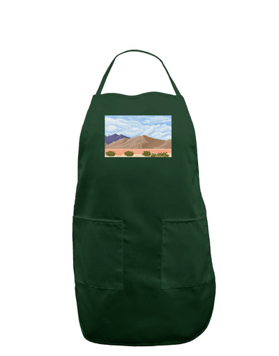 Pixel Landscape - Desert Dark Adult Apron-Bib Apron-TooLoud-Hunter-One-Size-Davson Sales