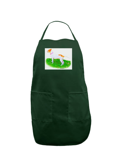 Vigilant Dog Watercolor Dark Adult Apron-Bib Apron-TooLoud-Hunter-One-Size-Davson Sales