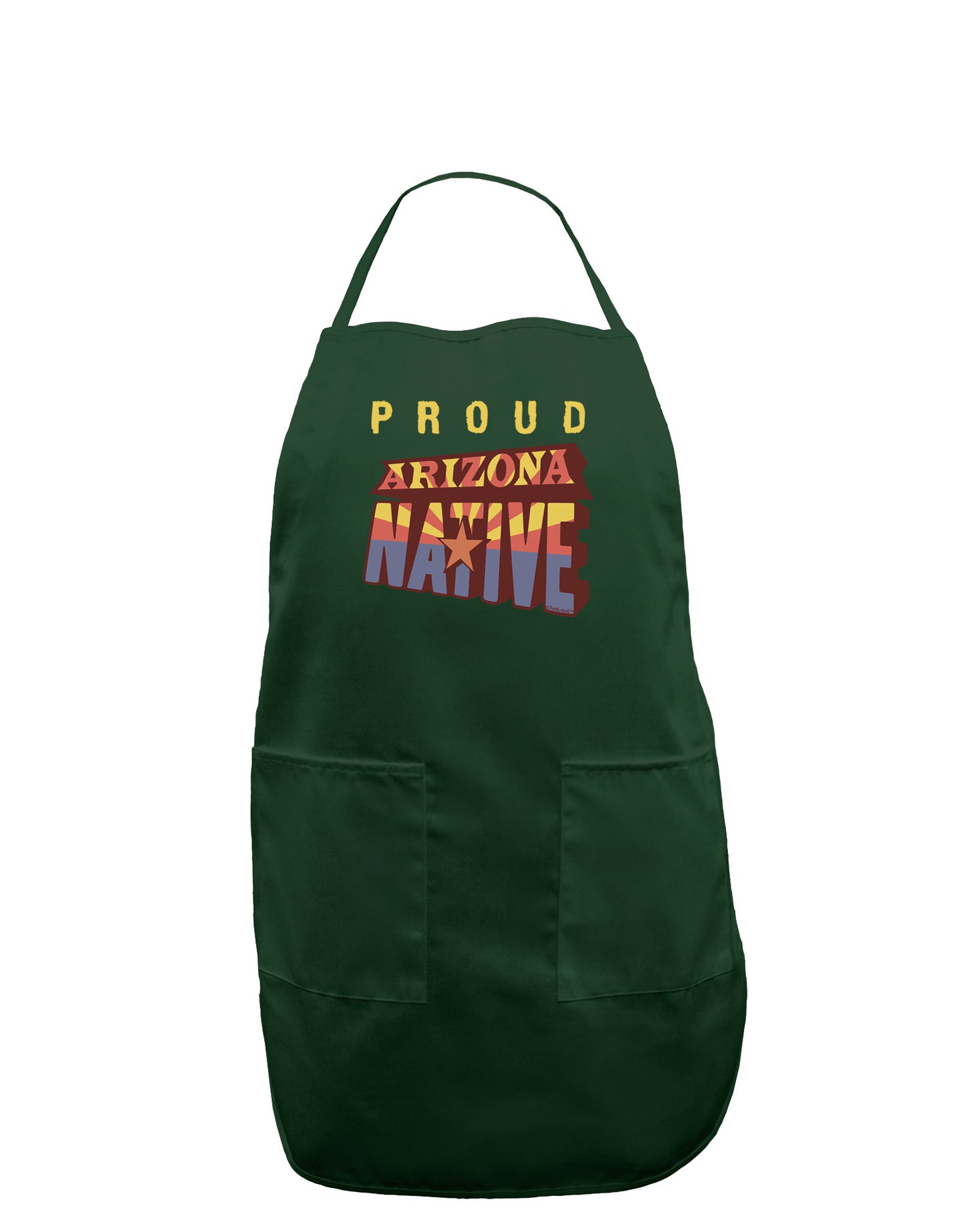 Proud Arizona Native Dark Adult Apron-Bib Apron-TooLoud-Hunter-One-Size-Davson Sales