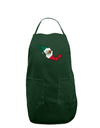 Mexico Outline - Mexican Flag Dark Adult Apron by TooLoud-Bib Apron-TooLoud-Hunter-One-Size-Davson Sales