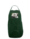 Laying White Wolf Dark Adult Apron-Bib Apron-TooLoud-Hunter-One-Size-Davson Sales