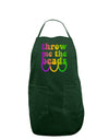 Throw Me The Beads - Mardi Gras Dark Adult Apron by TooLoud-Bib Apron-TooLoud-Hunter-One-Size-Davson Sales