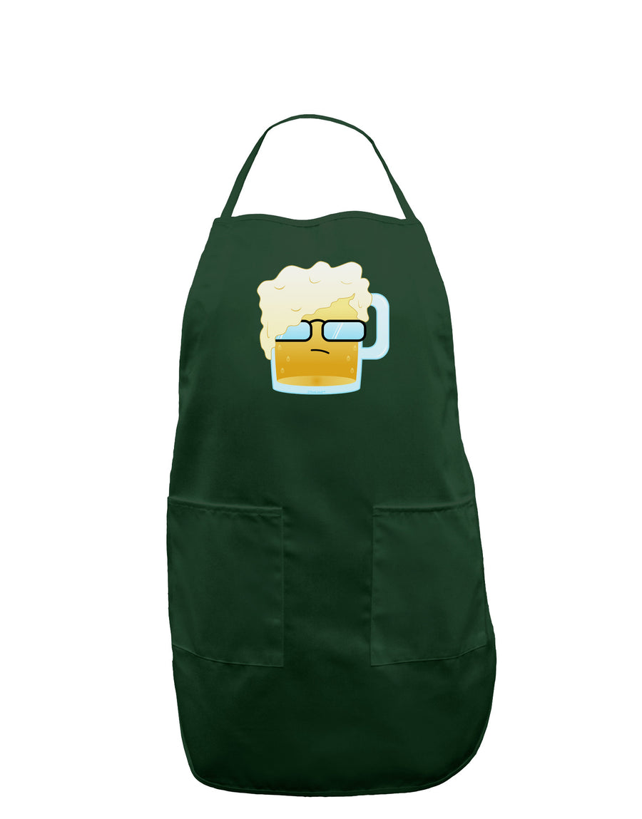 Bartleby the Hipster Beer Dark Adult Apron-Bib Apron-TooLoud-Black-One-Size-Davson Sales