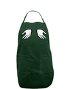 Shrugging Hands Dark Adult Apron-Bib Apron-TooLoud-Hunter-One-Size-Davson Sales