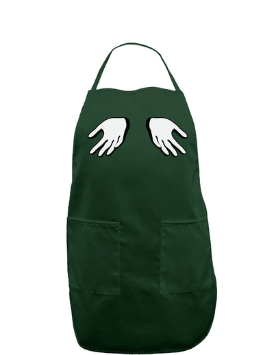 Shrugging Hands Dark Adult Apron-Bib Apron-TooLoud-Hunter-One-Size-Davson Sales