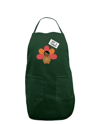 Thanksgiving Turkey in Disguise Dark Adult Apron by TooLoud-Bib Apron-TooLoud-Hunter-One-Size-Davson Sales